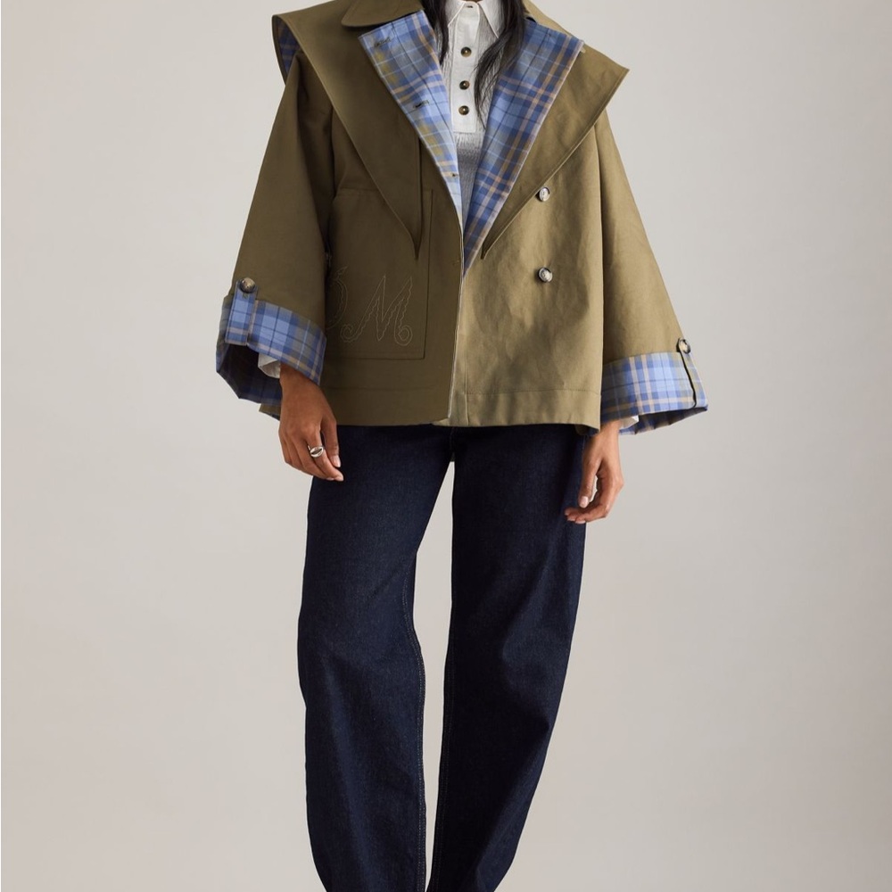 Damson Madder reversible Jerry trench coat US size 8 - Picture 3 of 4